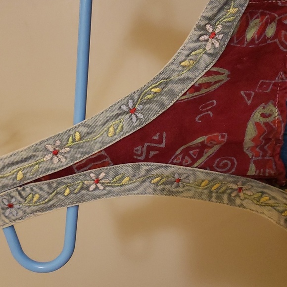 Vintage Sacred Threads Maxi Slip Drss With Side Slips Sz S - Picture 7 of 13